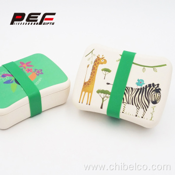 Eco-friendly lunch box with knife spoon forks